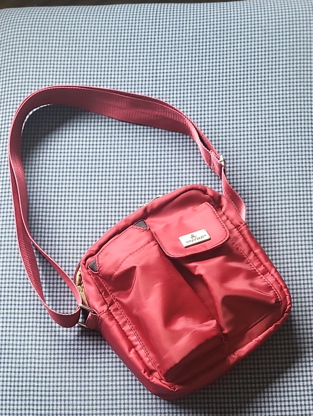 Burgundy Organizzi Daytripper Crossbody Shoulder Bag